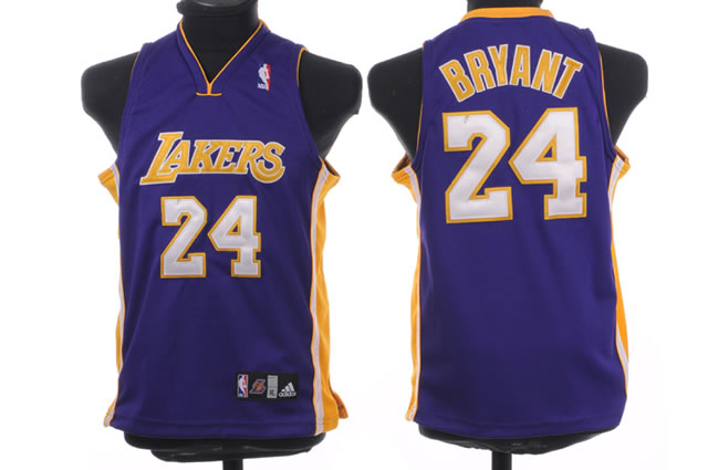 Cheap NBA Kids Los Angeles Lakers 24 Kobe Bryant Authentic Purple ...